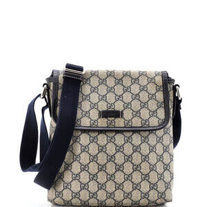Gucci Flap Messenger Gg Coated Canvas #240394G95B